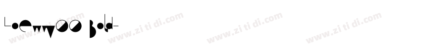 LoewW00 Bold字体转换